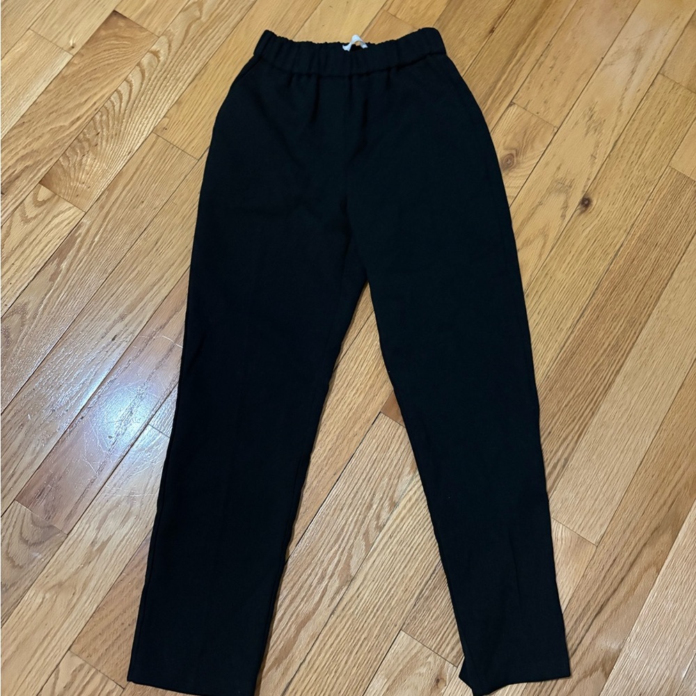 OAK + FORT Black Gathered Waist Pants